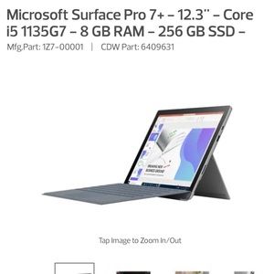 Microsoft surface pro 7+